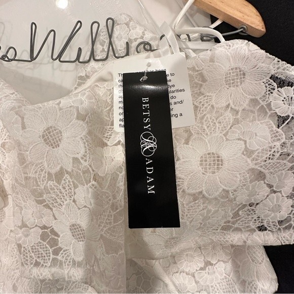 Betsy & Adam off the shoulder full length dress size 10 - Picture 7 of 8